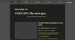 Desktop Screenshot of cozymenspa.com